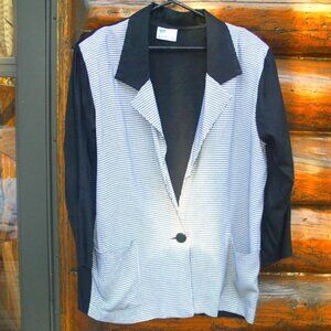 Vintage South Coast Black and White Check Blazer Jacket Size L